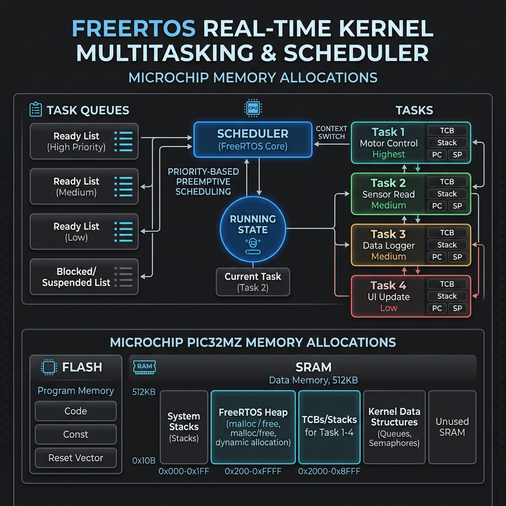 FreeRTOS Kernel Multi-tasking